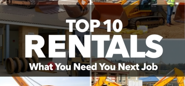 Top 10 Plant Equipment Rentals: What You Need for Your Next Job Top 10 Plant Equipment Rentals: What You Need for Your Next Job